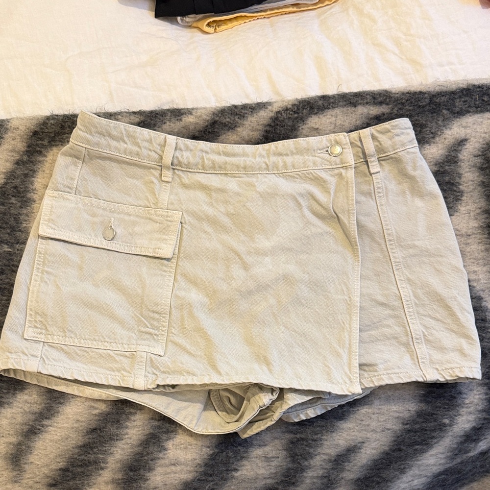 Zara Skort with Button Accent